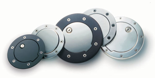 AMI billet aluminum fuel filler doors.