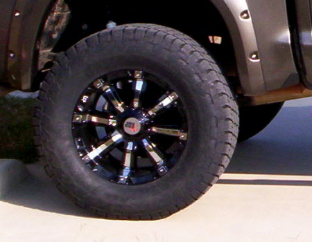 20x10 RBP rims with 37" Nitto Terra Grapplers on a 2007 Tundra