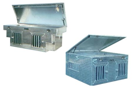 There are many different types of dog boxes available. These are from DiamondDeluxe.com