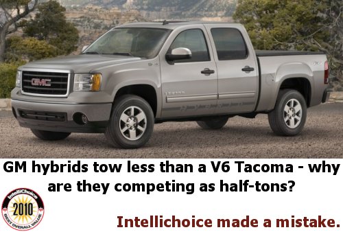 Intellichoice award GMC Chevy Hybrid Truck