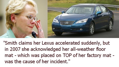 Rhonda Smith 2007 Lexus unintended acceleration