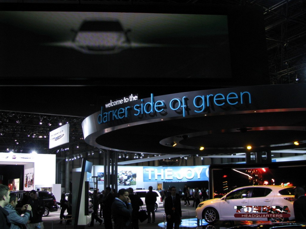 The Lexus CT 200h display at the 2010 New York Auto Show