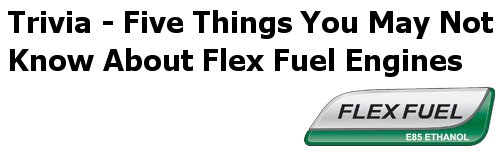 Five facts about flex fuel engines