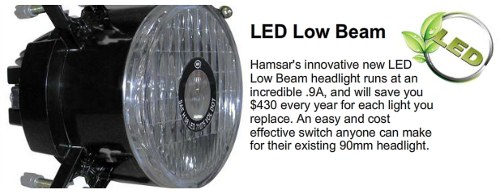 LED replacement low-beam headlight