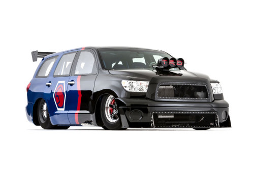 DragQuoia - Toyota Sequoia Dragster - Rolls into 2012 SEMA 