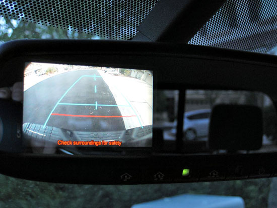 Activating Toyota Tundra Rear View Backup Camera While Driving Forward