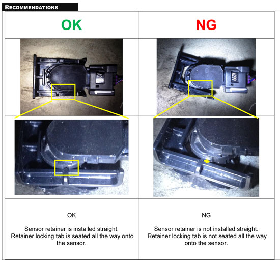 Toyota Issues Tech Tip - 2014 Tundra Pickups Park Assist Issue - Diagram