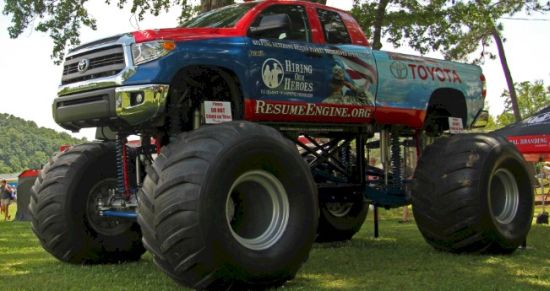 Two Tundra Monster Trucks Stomp Into SEMA