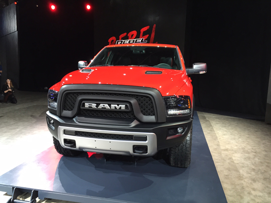 The new Ram Rebel trim level package has a LOT of Ram badging. 