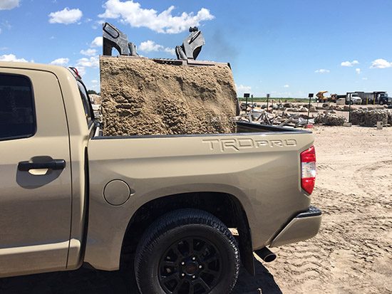 Landscaping with the 2016 Toyota Tundra TRD PRO